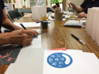 夏の御朱印帳づくり